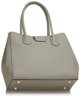 grey over shoulder bag