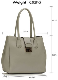 grey over shoulder bag