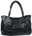 LS9630 - Navy Buckle Detail Handbag With Metal Accessories