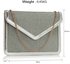 LSE00310 -  Silver Flap Clutch purse